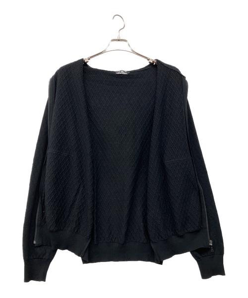 Hysteric Glamour（ヒステリックグラマー）Hysteric Glamour (ヒステリックグラマー) ジャガードバックロゴジップパーカー ブラック サイズ:Lの古着・服飾アイテム