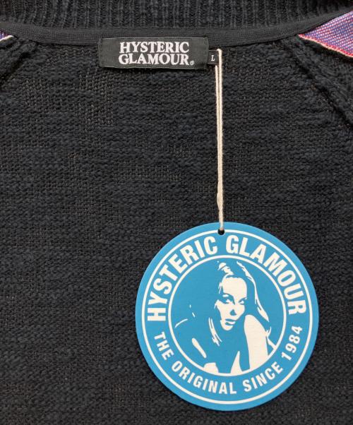 Hysteric Glamour（ヒステリックグラマー）Hysteric Glamour (ヒステリックグラマー) 厚手ニット ネイビー サイズ:Lの古着・服飾アイテム