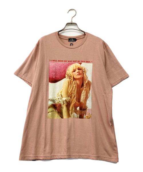 Hysteric Glamour（ヒステリックグラマー）Hysteric Glamour (ヒステリックグラマー) Courtney LoveプリントT ピンク サイズ:L 未使用品の古着・服飾アイテム