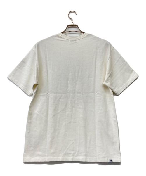 Hysteric Glamour（ヒステリックグラマー）Hysteric Glamour (ヒステリックグラマー) PARADISE CLUB プリント Tシャツ（USED加工） ホワイト サイズ:M 未使用品の古着・服飾アイテム