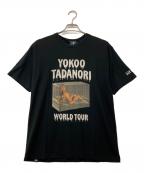 Hysteric Glamourヒステリックグラマー）の古着「横尾忠則 YOKOO TADANORI/”Y．T．WORLD TOUR #1” プリント T」｜ブラック