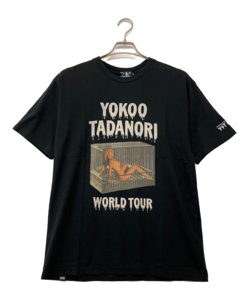 Hysteric Glamour（ヒステリックグラマー）Hysteric Glamour (ヒステリックグラマー) 横尾忠則 YOKOO TADANORI/”Y．T．WORLD TOUR #1” プリント T ブラック サイズ:M 未使用品の古着・服飾アイテム
