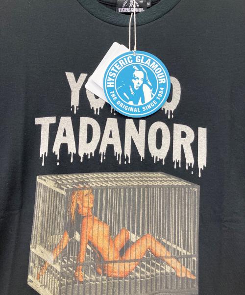Hysteric Glamour（ヒステリックグラマー）Hysteric Glamour (ヒステリックグラマー) 横尾忠則 YOKOO TADANORI/”Y．T．WORLD TOUR #1” プリント T ブラック サイズ:M 未使用品の古着・服飾アイテム