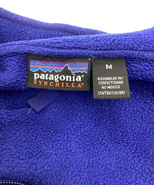 Patagonia SYNCHILLA（パタゴニア シンチラ）Patagonia SYNCHILLA (パタゴニア シンチラ) マースピアル シンチラ ハーフジップ フリースジャケット ブルー サイズ:Mの古着・服飾アイテム