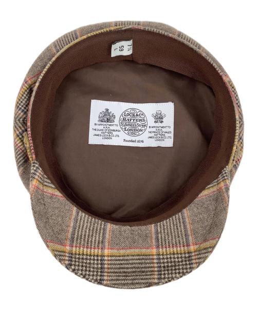 LOCK&CO.HATTERS（ロックオンハッターズ）lock&Co.Hatters (ロックオンハッターズ) キャスケット ブラウン サイズ:US73/7　L　59の古着・服飾アイテム