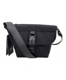 Manhattan Portage BLACK LABEL（マンハッタンポーテージ ブラックレーベル）の古着「Nylon Messenger Bag XS Flap Zipper Pocket」｜ブラック