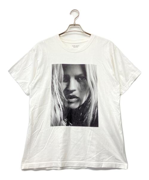 BIOTOP（ビオトープ）BIOTOP (ビオトープ) Kate Moss by David Sims Photo T-shirts 25SS vol.2 ホワイト サイズ:Lの古着・服飾アイテム