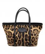 DOLCE & GABBANAドルチェ＆ガッバーナ）の古着「ハンドバッグ」｜ベージュ×ブラック