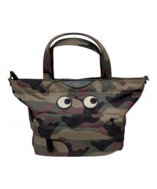 ANYA HINDMARCH（アニヤ・ハインドマーチ）の古着「Eyes Nylon E/W Tote Mini in CAMO」｜CAMO GREEN