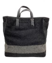 COACH（コーチ）の古着「BLNKT STR WLMD TOTE」｜グレー×ブラック