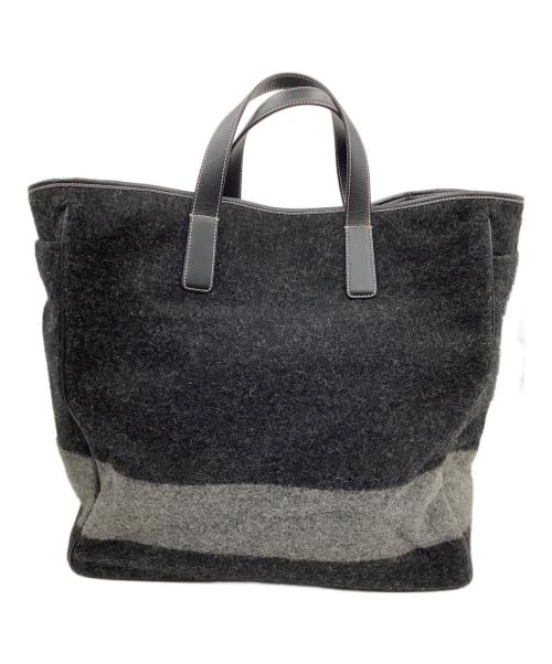 COACH（コーチ）COACH (コーチ) BLNKT STR WLMD TOTE グレー×ブラックの古着・服飾アイテム
