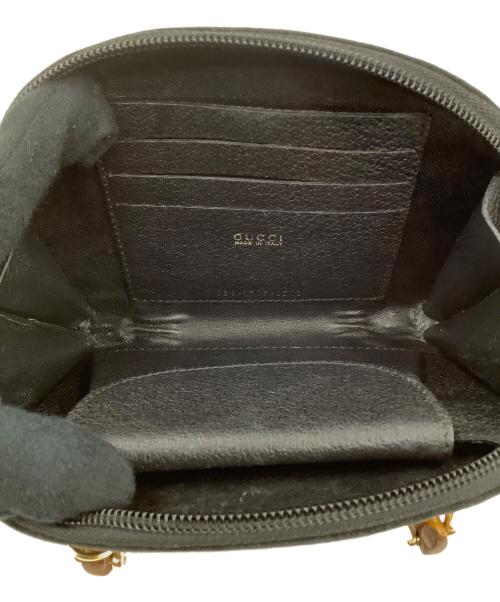 GUCCI（グッチ）GUCCI (グッチ) バンブーミニショルダーバッグ ブラックの古着・服飾アイテム