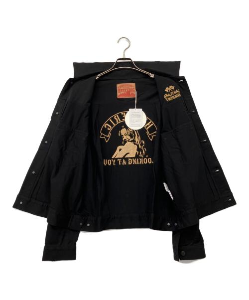Hysteric Glamour（ヒステリックグラマー）Hysteric Glamour (ヒステリックグラマー) 17SS LOOKING AT YOU 刺繍 ジャケット ブラック サイズ:M 未使用品の古着・服飾アイテム