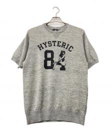 Hysteric Glamour（ヒステリックグラマー）の古着「フランダースリネン半袖サマーニット」｜グレー