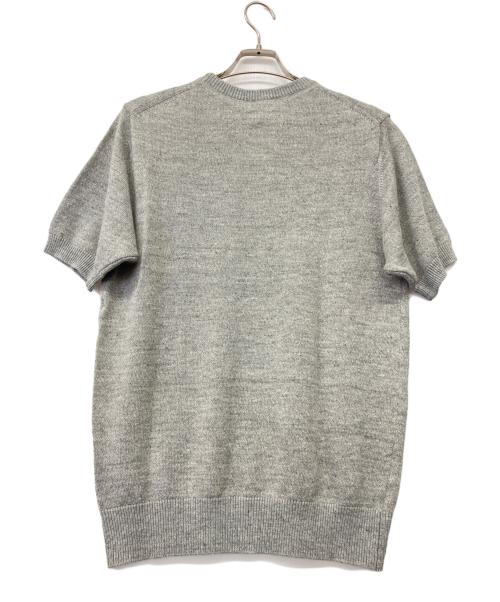 Hysteric Glamour（ヒステリックグラマー）Hysteric Glamour (ヒステリックグラマー) フランダースリネン半袖サマーニット グレー サイズ:L 未使用品の古着・服飾アイテム