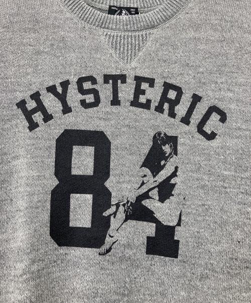 Hysteric Glamour（ヒステリックグラマー）Hysteric Glamour (ヒステリックグラマー) フランダースリネン半袖サマーニット グレー サイズ:L 未使用品の古着・服飾アイテム