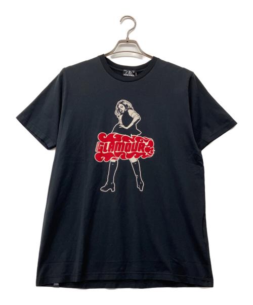 Hysteric Glamour（ヒステリックグラマー）Hysteric Glamour (ヒステリックグラマー) VIXEN GIRLプリントT ブラック サイズ:L 未使用品の古着・服飾アイテム