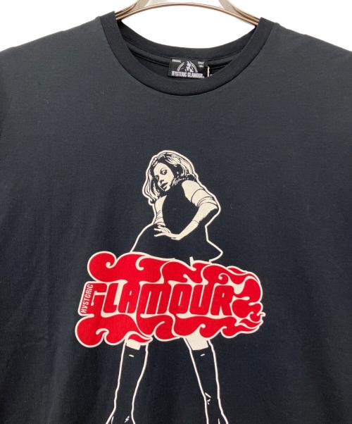 Hysteric Glamour（ヒステリックグラマー）Hysteric Glamour (ヒステリックグラマー) VIXEN GIRLプリントT ブラック サイズ:L 未使用品の古着・服飾アイテム