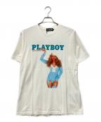 Hysteric Glamour×PLAY BOYヒステリックグラマー×プレイボーイ）の古着「APRIL1993COVER Tシャツ」｜ホワイト