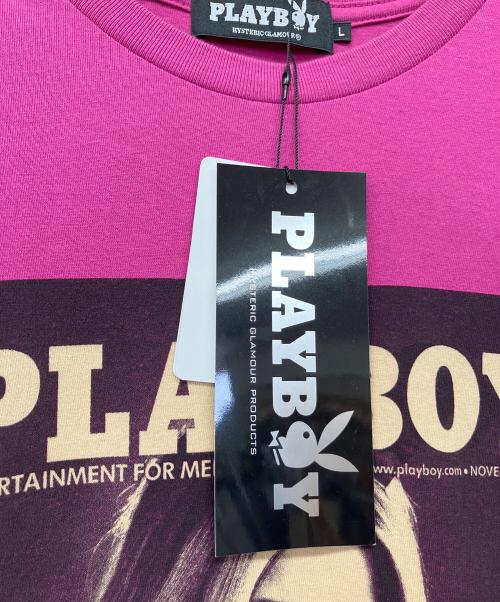 Hysteric Glamour（ヒステリックグラマー）Hysteric Glamour (ヒステリックグラマー) PLAY BOY (プレイボーイ) 2007 NOVEMBER COVER TEE パープル サイズ:L 未使用品の古着・服飾アイテム