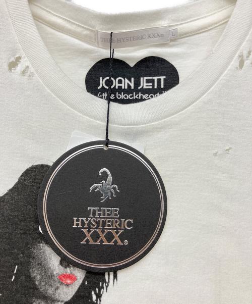 Thee Hysteric XXX（ジィ ヒステリックトリプルエックス）Thee Hysteric XXX (ジィ ヒステリックトリプルエックス) JOAN JETT Tシャツ ホワイト サイズ:Lの古着・服飾アイテム