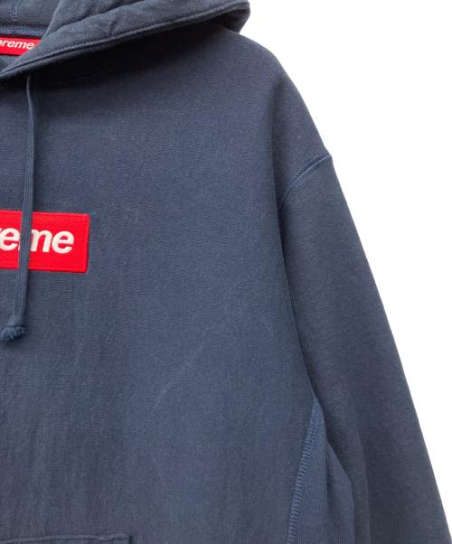 SUPREME（シュプリーム）Supreme (シュプリーム) Box Logo Hooded Sweatshirt ネイビー サイズ:Mの古着・服飾アイテム