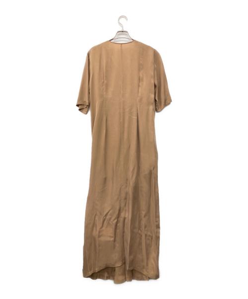 IENA（イエナ）IENA (イエナ) キュプラサテンノットワンピース ブラウン サイズ:36 未使用品の古着・服飾アイテム