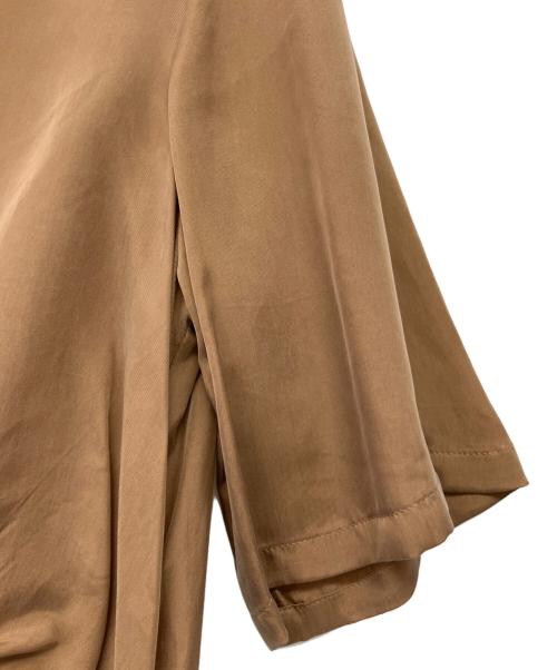 IENA（イエナ）IENA (イエナ) キュプラサテンノットワンピース ブラウン サイズ:36 未使用品の古着・服飾アイテム