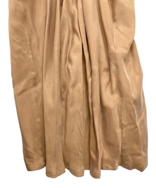 IENA（イエナ）IENA (イエナ) キュプラサテンノットワンピース ブラウン サイズ:36 未使用品の古着・服飾アイテム