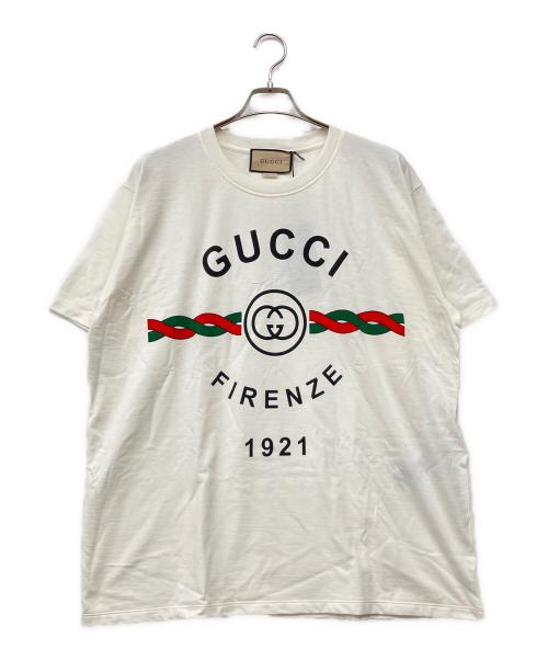 GUCCI（グッチ）GUCCI (グッチ) 半袖カットソー アイボリー サイズ:L 未使用品の古着・服飾アイテム
