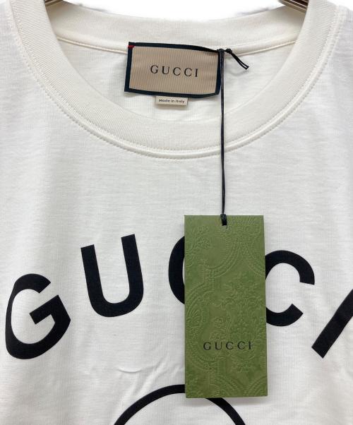 GUCCI（グッチ）GUCCI (グッチ) 半袖カットソー アイボリー サイズ:L 未使用品の古着・服飾アイテム