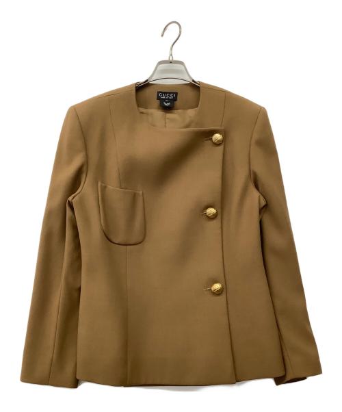 GUCCI（グッチ）GUCCI (グッチ) スーツジャケット ブラウン サイズ:44の古着・服飾アイテム
