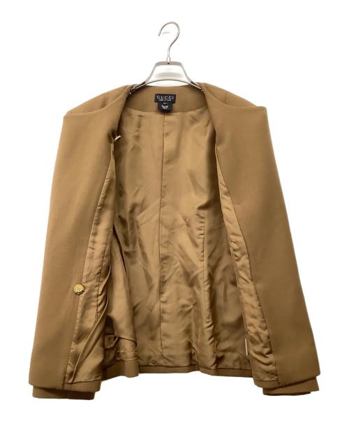 GUCCI（グッチ）GUCCI (グッチ) スーツジャケット ブラウン サイズ:44の古着・服飾アイテム