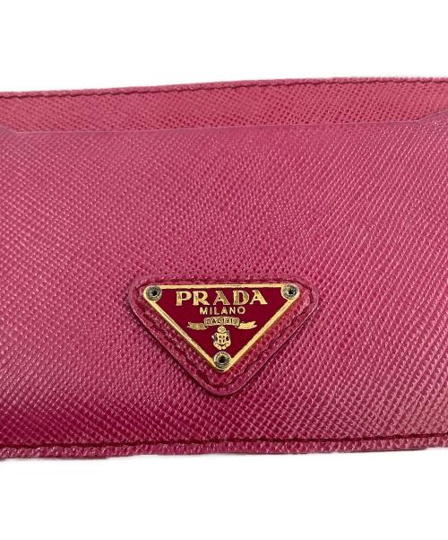 PRADA（プラダ）PRADA (プラダ) カードケース ピンクの古着・服飾アイテム