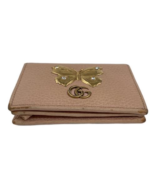 GUCCI（グッチ）GUCCI (グッチ) 2つ折りコンパクト財布 ベージュの古着・服飾アイテム