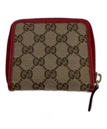 GUCCI（グッチ）の古着「ミニウォレット」｜ベージュ×レッド