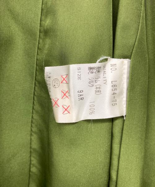 BALMAIN（バルマン）BALMAIN (バルマン) 90's ラムレザーダブルコート オリーブ サイズ:9の古着・服飾アイテム