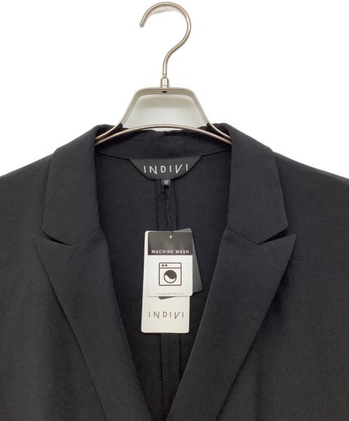 INDIVI（インディヴィ）INDIVI (インディヴィ) ハーフスリーブジャケット ブラック サイズ:15の古着・服飾アイテム
