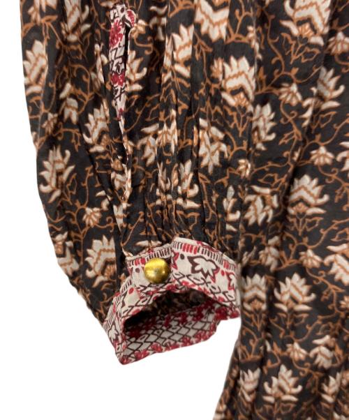6(ROKU) BEAUTY&YOUTH（ロク ビューティーアンドユース）6(ROKU) BEAUTY&YOUTH (ロク ビューティーアンドユース) COTTON SILK LONG TIE ONE PIECE エンジ サイズ:38の古着・服飾アイテム