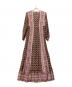 6(ROKU) BEAUTY&YOUTH (ロク ビューティーアンドユース) COTTON SILK LONG TIE ONE PIECE エンジ サイズ:38：12000円