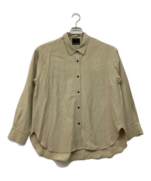 Conte（コンテ）conte (コンテ) UNITED ARROWS (ユナイテッドアローズ) 長袖ブラウス ベージュ サイズ:FREEの古着・服飾アイテム