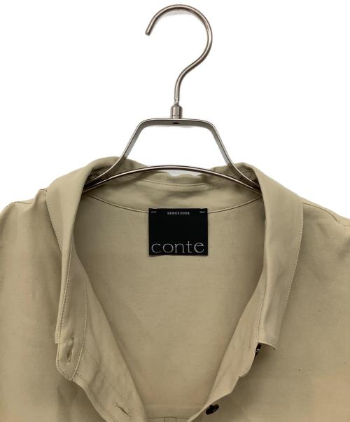 Conte（コンテ）conte (コンテ) UNITED ARROWS (ユナイテッドアローズ) 長袖ブラウス ベージュ サイズ:FREEの古着・服飾アイテム