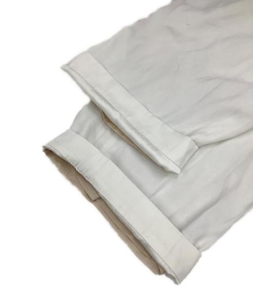 Conte（コンテ）Conte (コンテ) UNITED ARROWS (ユナイテッドアローズ) スエードライク タックワイドパンツ アイボリー サイズ:38の古着・服飾アイテム