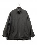 steinシュタイン）の古着「MELTON ZIP HALF COAT」｜ブラック
