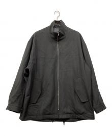 stein（シュタイン）の古着「MELTON ZIP HALF COAT」｜ブラック