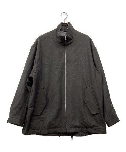stein（シュタイン）stein (シュタイン) MELTON ZIP HALF COAT ブラック サイズ:Mの古着・服飾アイテム