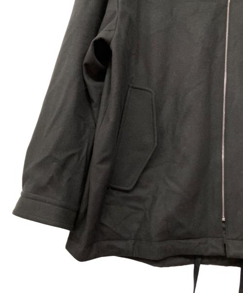stein（シュタイン）stein (シュタイン) MELTON ZIP HALF COAT ブラック サイズ:Mの古着・服飾アイテム