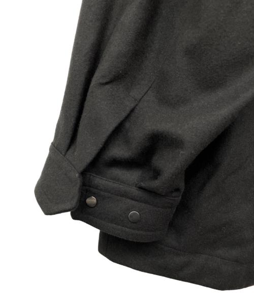 stein（シュタイン）stein (シュタイン) MELTON ZIP HALF COAT ブラック サイズ:Mの古着・服飾アイテム