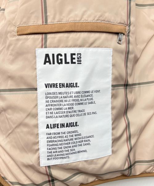 AIGLE（エーグル）AIGLE (エーグル) 撥水 インサレーションキルティングジャケット ベージュ サイズ:S 未使用品の古着・服飾アイテム