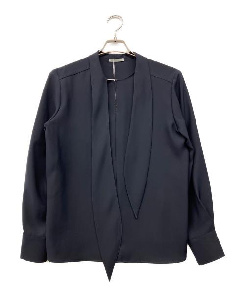 theory luxe（セオリーリュクス）theory luxe (セオリーリュクス) タイブラウス - Esther - Marvine ネイビー サイズ:38の古着・服飾アイテム